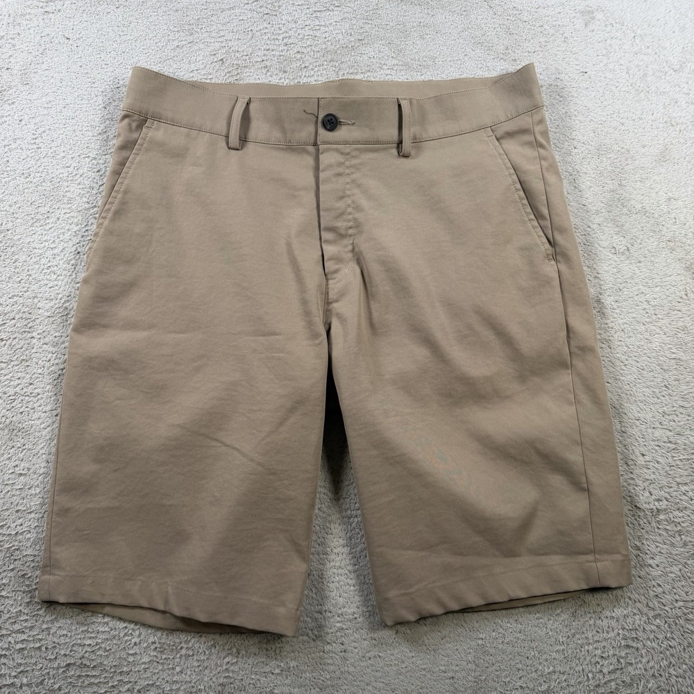 KJUS Shorts Mens 34 Khaki Tan Inmotion Performance Stretch Golf Active Chino